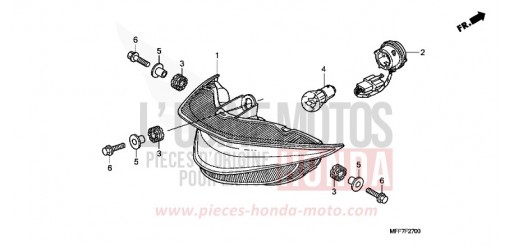 FEU ARRIERE XL700VAB de 2011